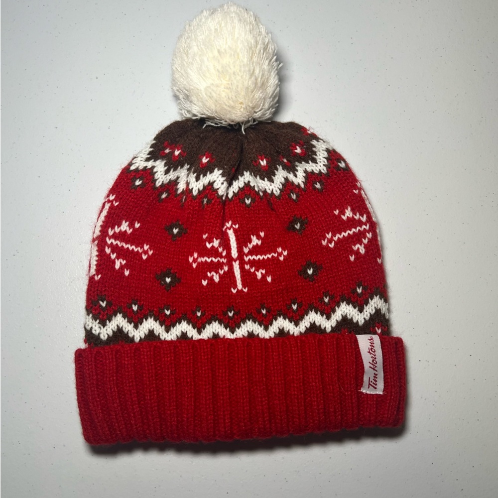 Adult Tim Horton's Winter Hat toque Canadian Like New